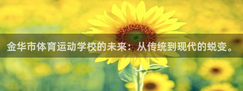 风速体育app：金华市体育运动学校的未来：从传统到现代的蜕变。